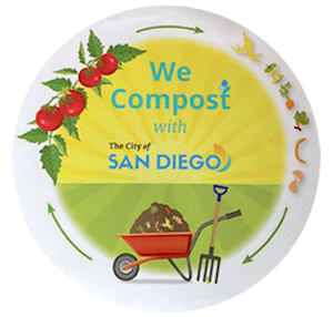 We Compost with San Diego graphic