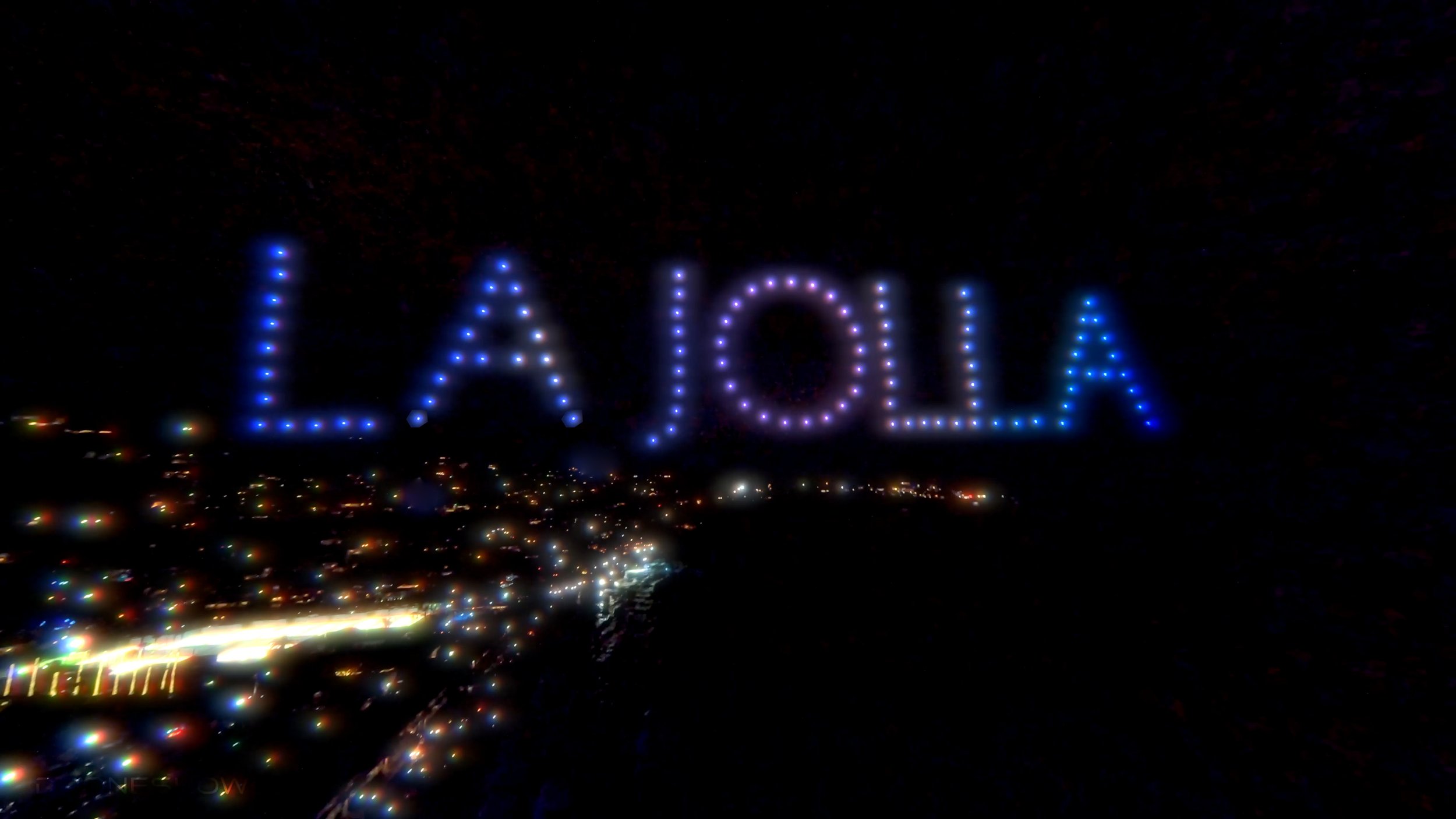 Image of the 4th of July La Jolla Drone Show