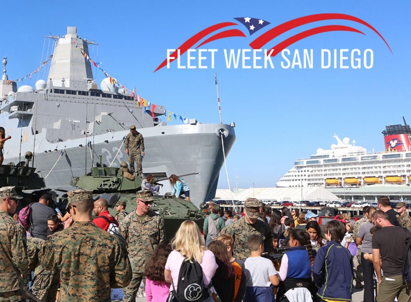 Photo of Fleet Week Ship in Harbor