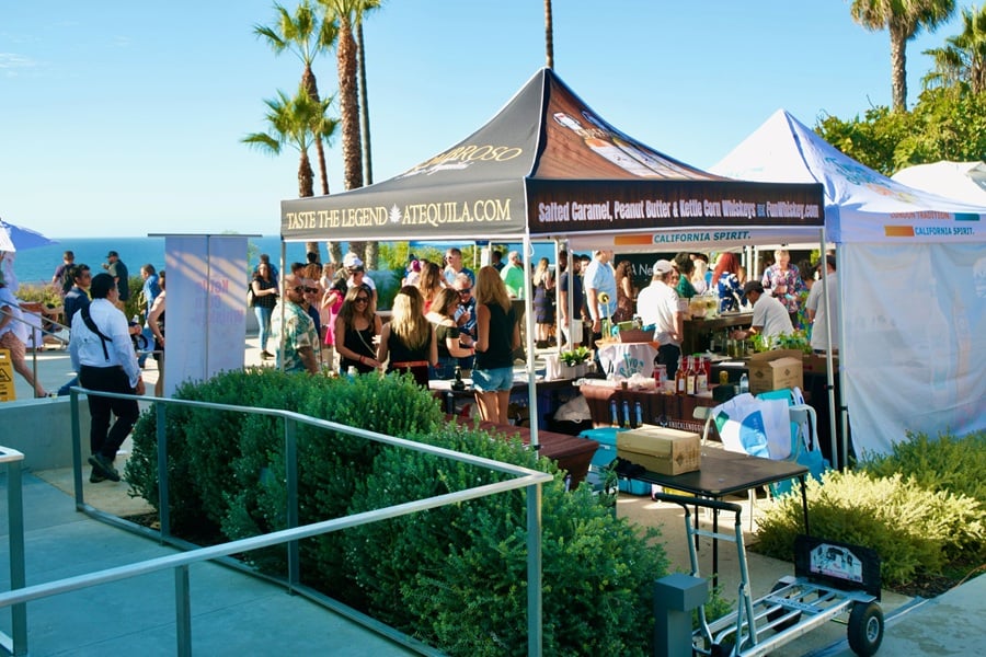 photo of a booth at the san diego spirits festival